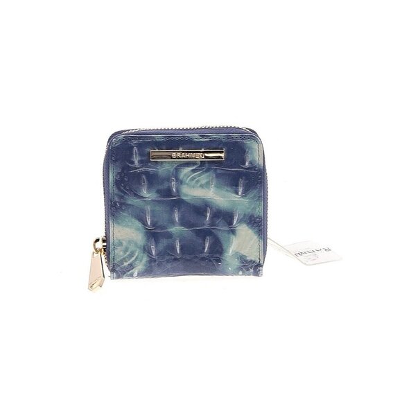 NWT Brahmin Mini Suri Wallet in Chambray Croc-embossed Melbourne Leather - Picture 1 of 4